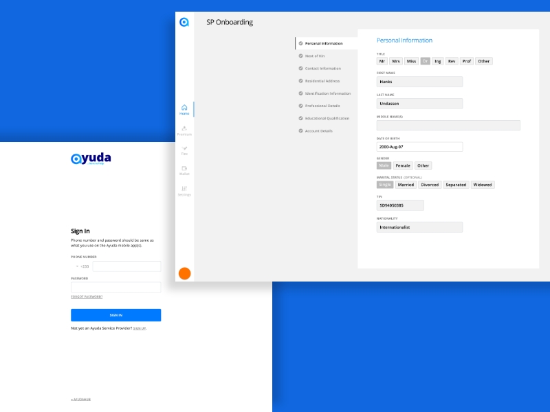 ayuda service provider portal